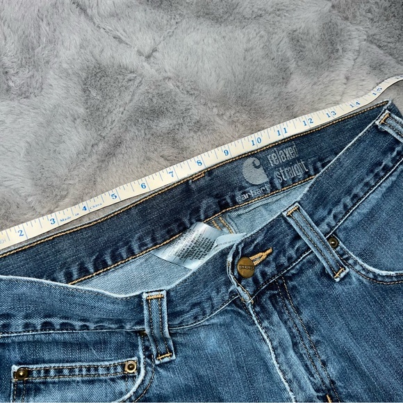 Carhartt diy cut off denim jean shorts size mens 30 - Picture 2 of 6